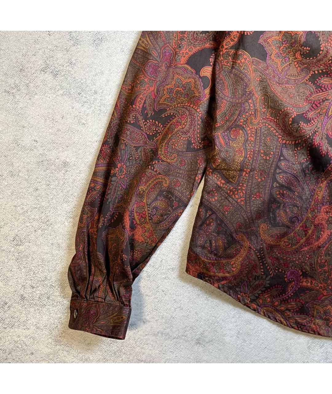 RALPH LAUREN Коричневая хлопковая рубашка, фото 2