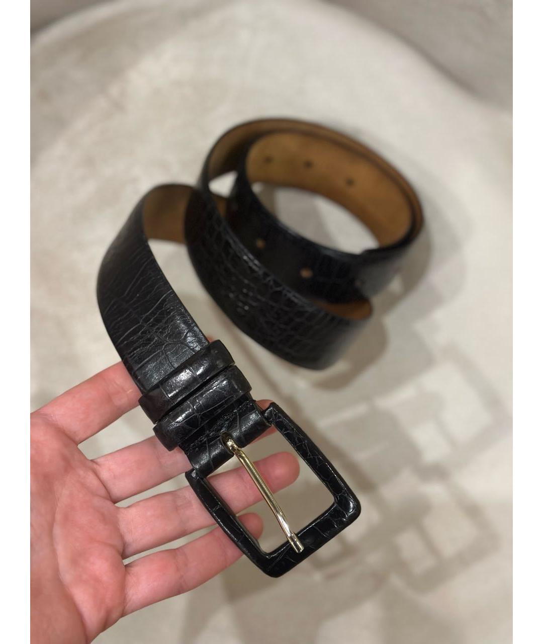 MAX MARA Черный кожаный ремень, фото 2