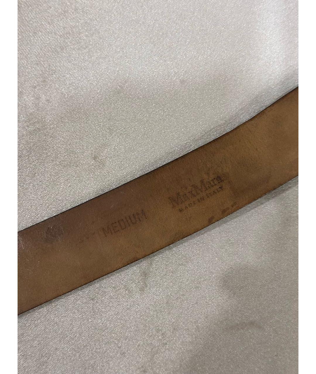 MAX MARA Черный кожаный ремень, фото 3