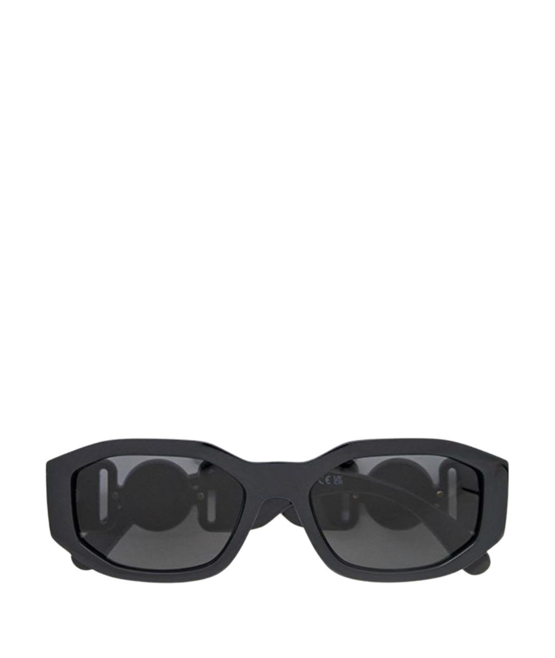 VERSACE Черные пластиковые солнцезащитные очки, фото 1