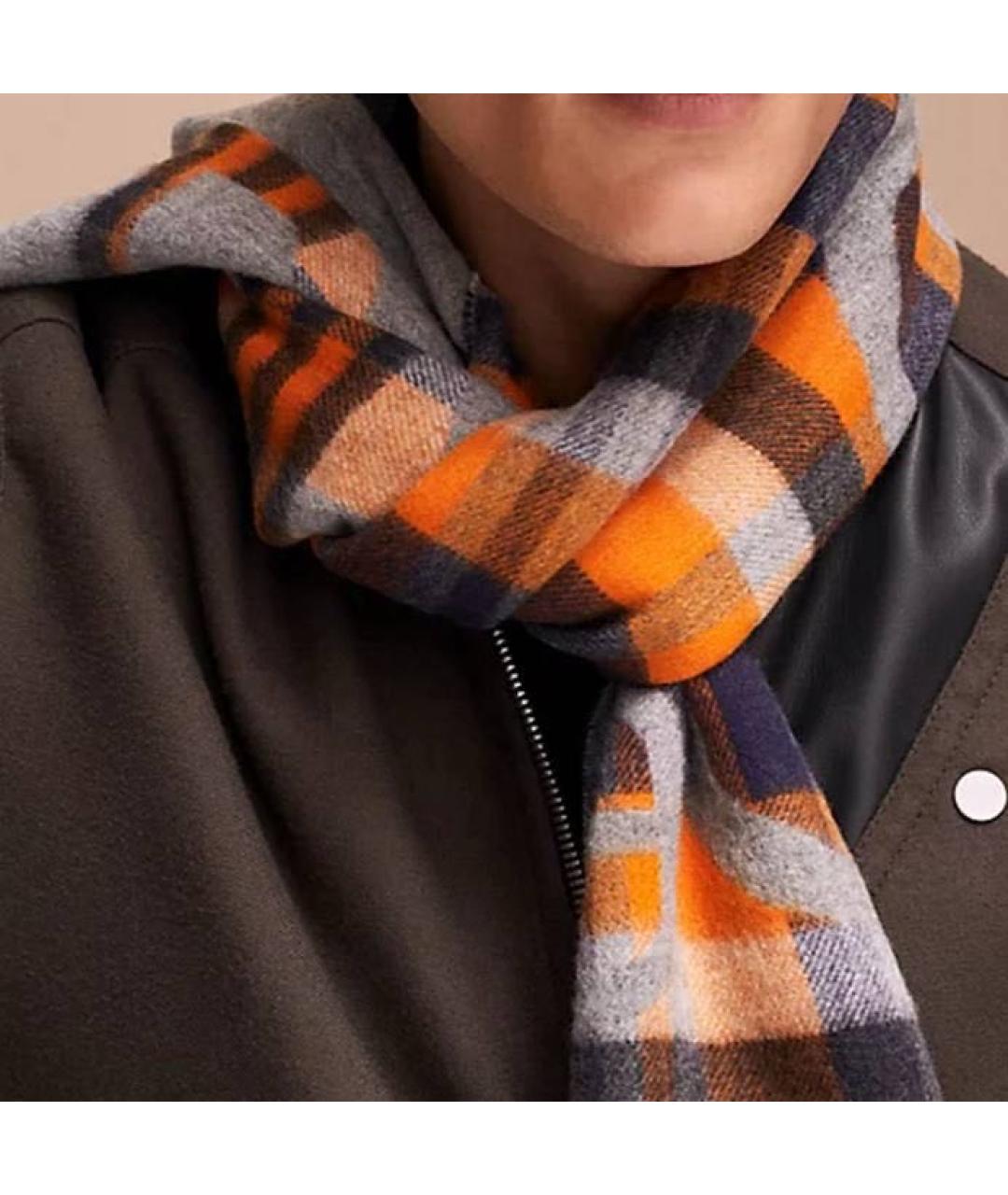 HERMES Серый шарф, фото 2