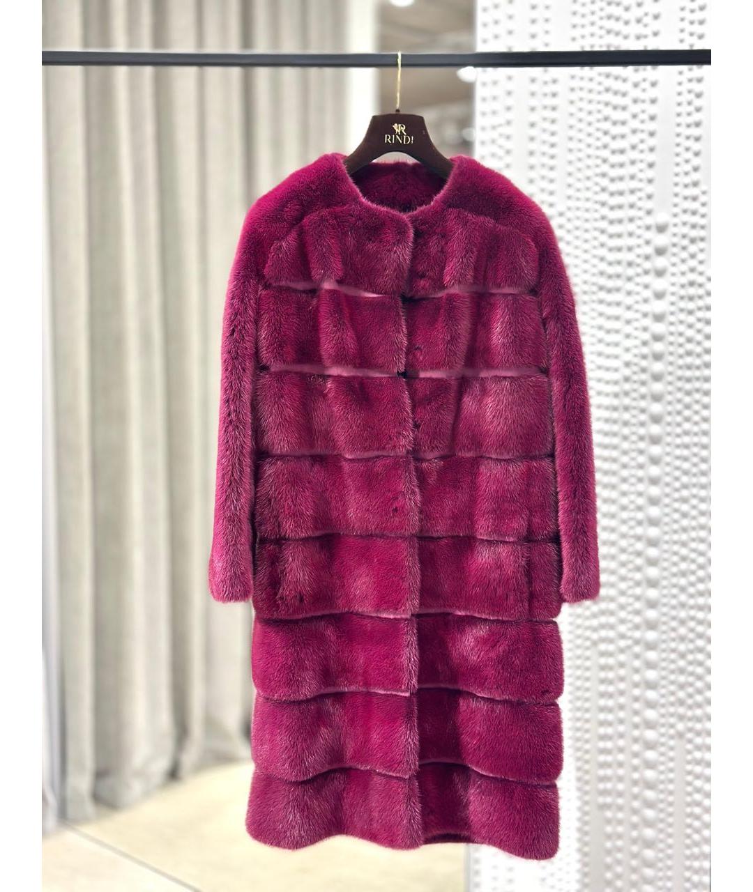 Fabio Gavazzi Фуксия меховая шуба, фото 3