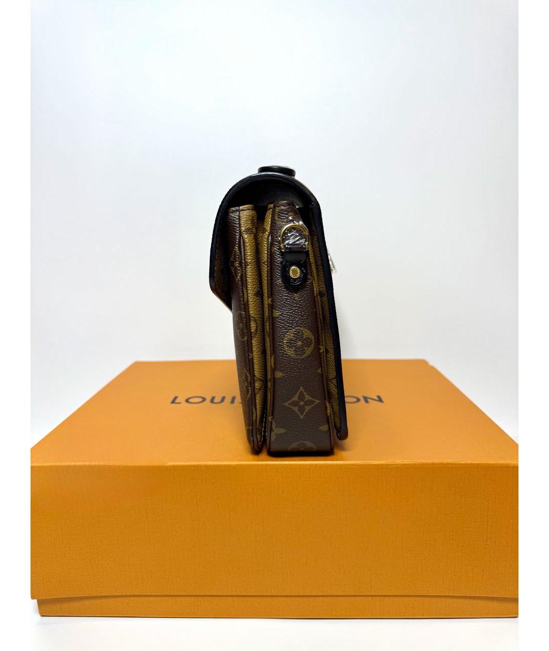 LOUIS VUITTON Коричневая сумка с короткими ручками, фото 5