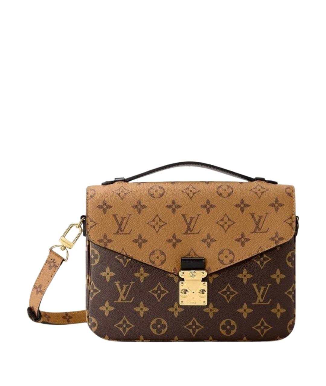 LOUIS VUITTON Коричневая сумка с короткими ручками, фото 1