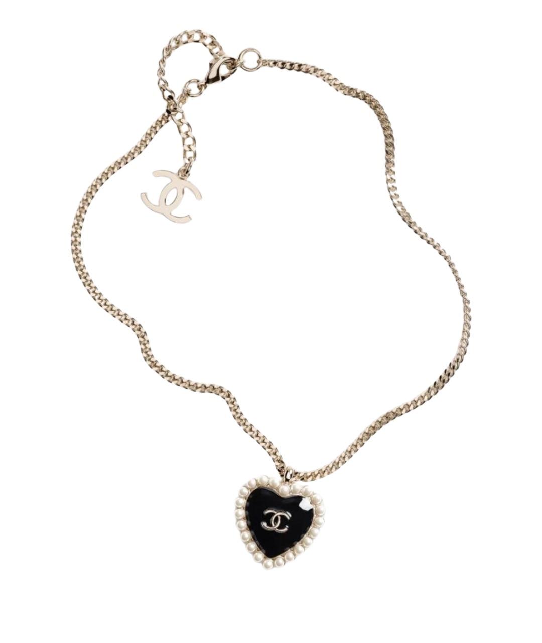 CHANEL Золотое металлическое колье, фото 1