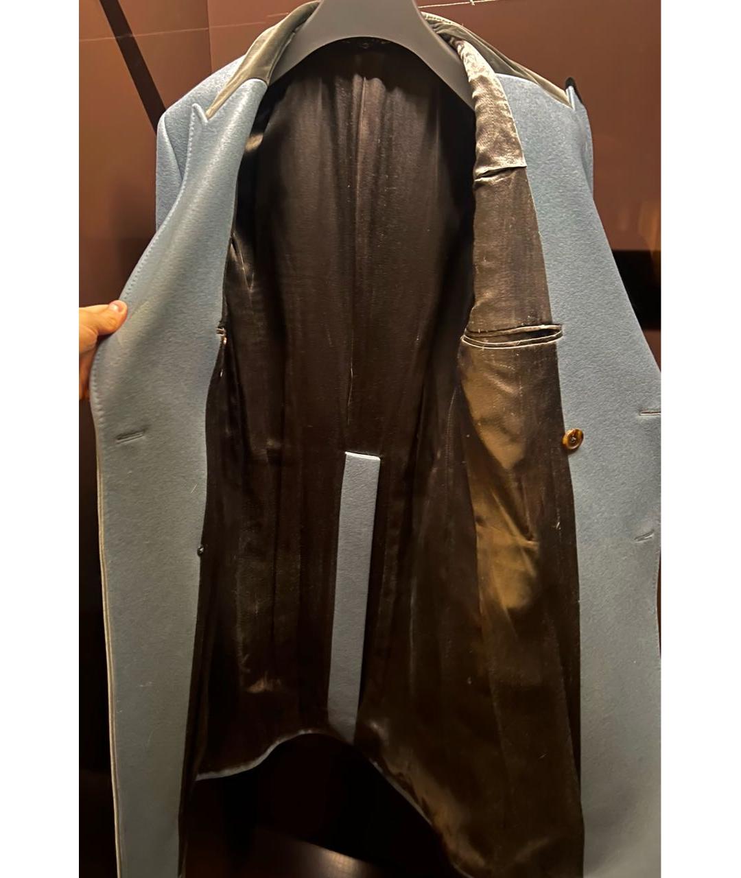 GUCCI Голубое шерстяное пальто, фото 4