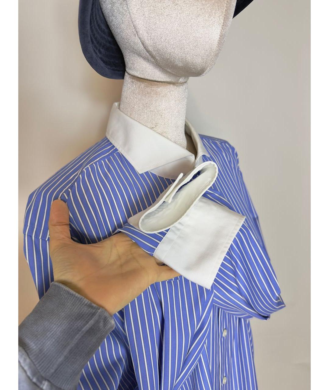 HUGO BOSS Синяя хлопковая рубашка, фото 6