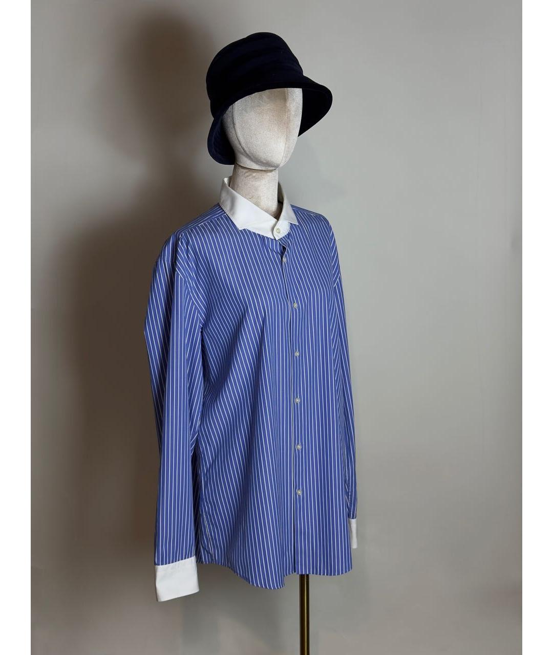 HUGO BOSS Синяя хлопковая рубашка, фото 9