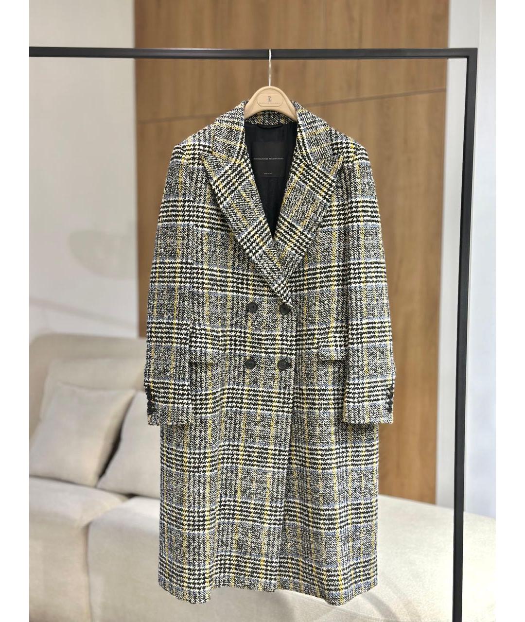 ERMANNO SCERVINO Мульти шерстяное пальто, фото 3