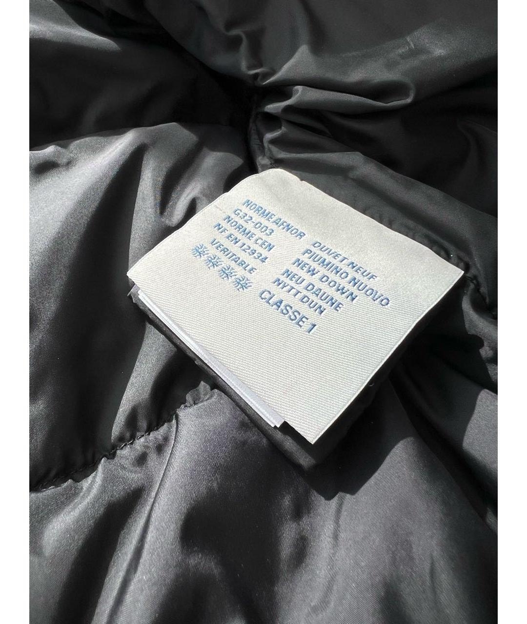 MONCLER Черный полиамидовый пуховик, фото 7