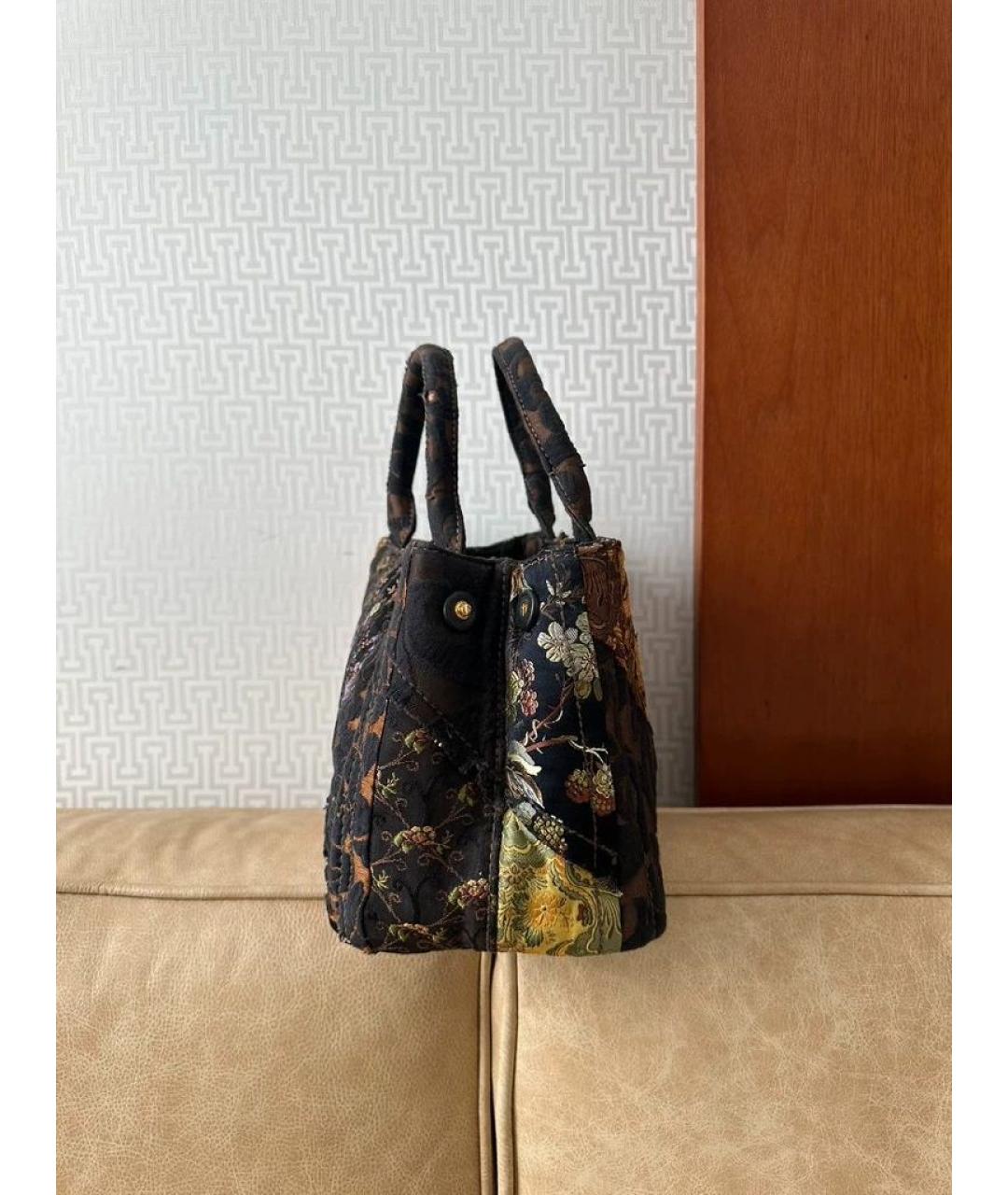 PRADA Мульти тканевая сумка с короткими ручками, фото 3