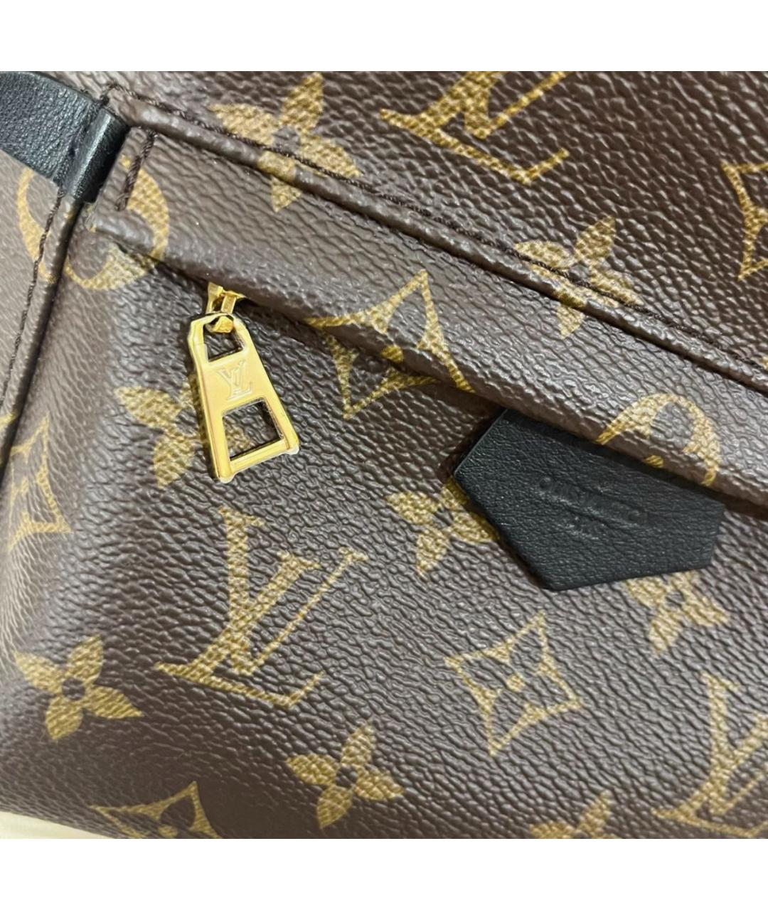 LOUIS VUITTON Коричневый кожаный рюкзак, фото 5