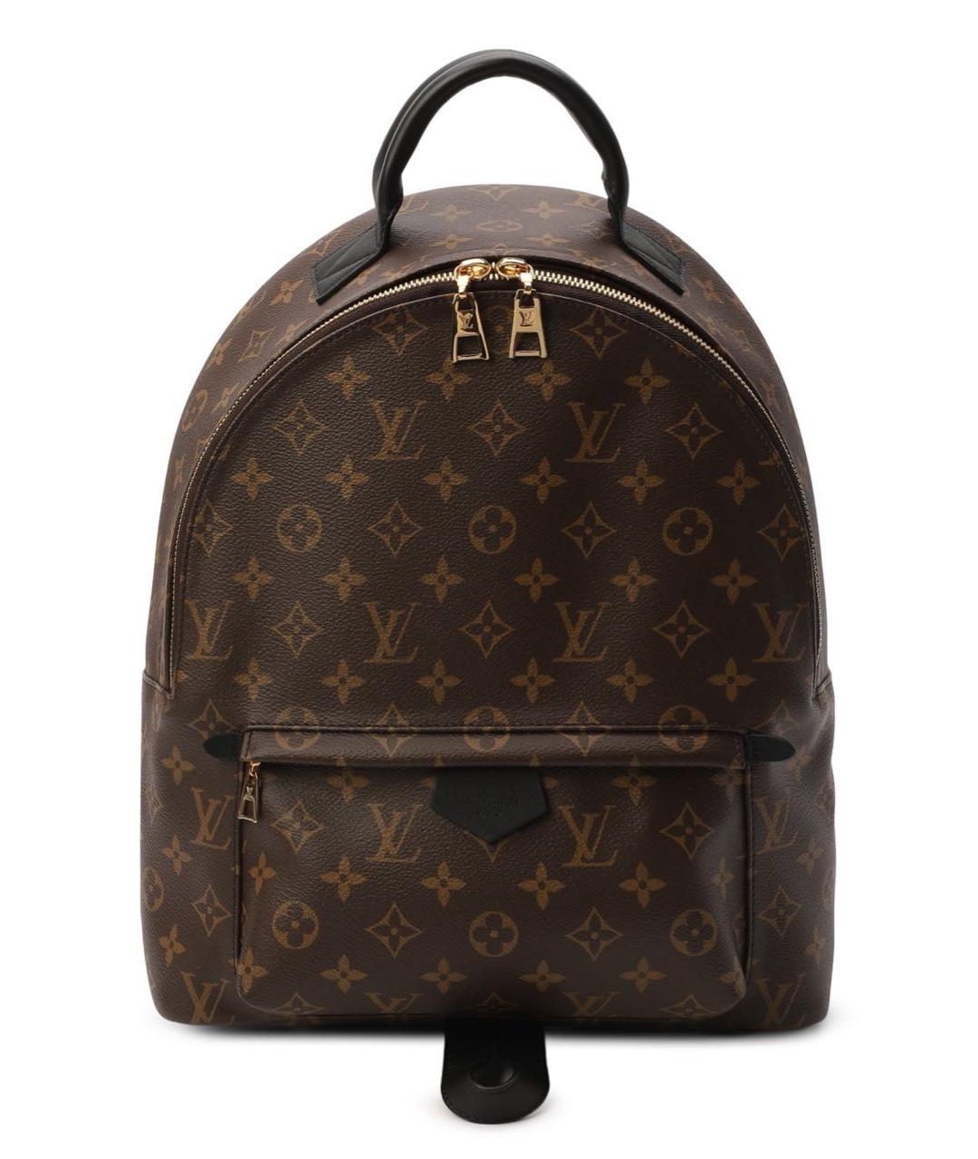 LOUIS VUITTON Коричневый кожаный рюкзак, фото 9