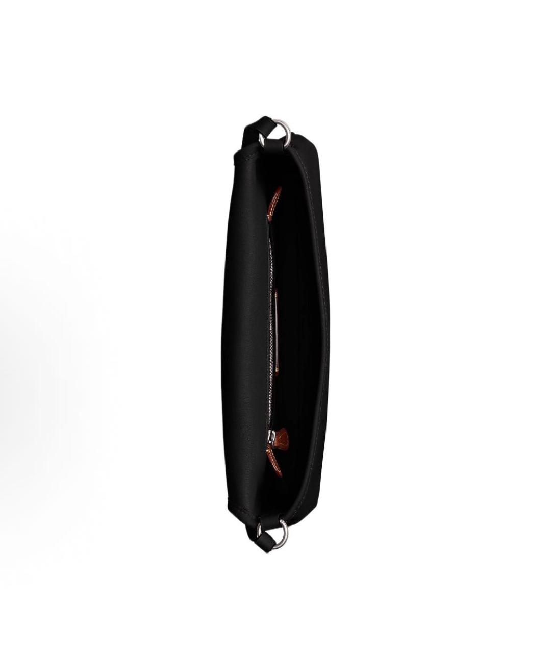 COACH Черная кожаная сумка через плечо, фото 4