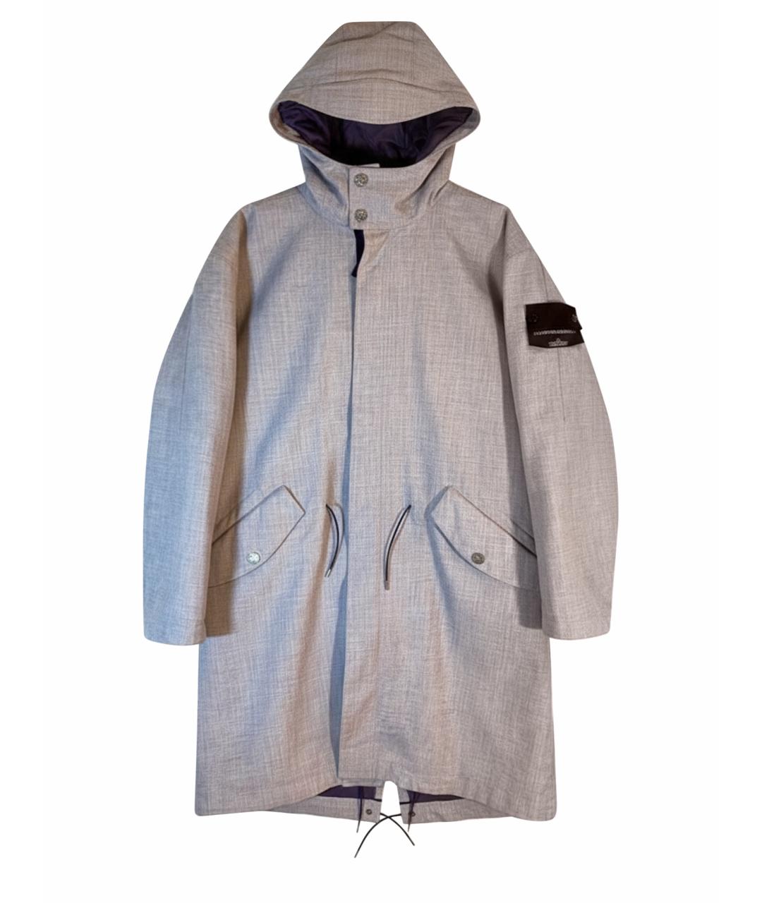 STONE ISLAND Фиолетовая полиэстеровая парка, фото 1