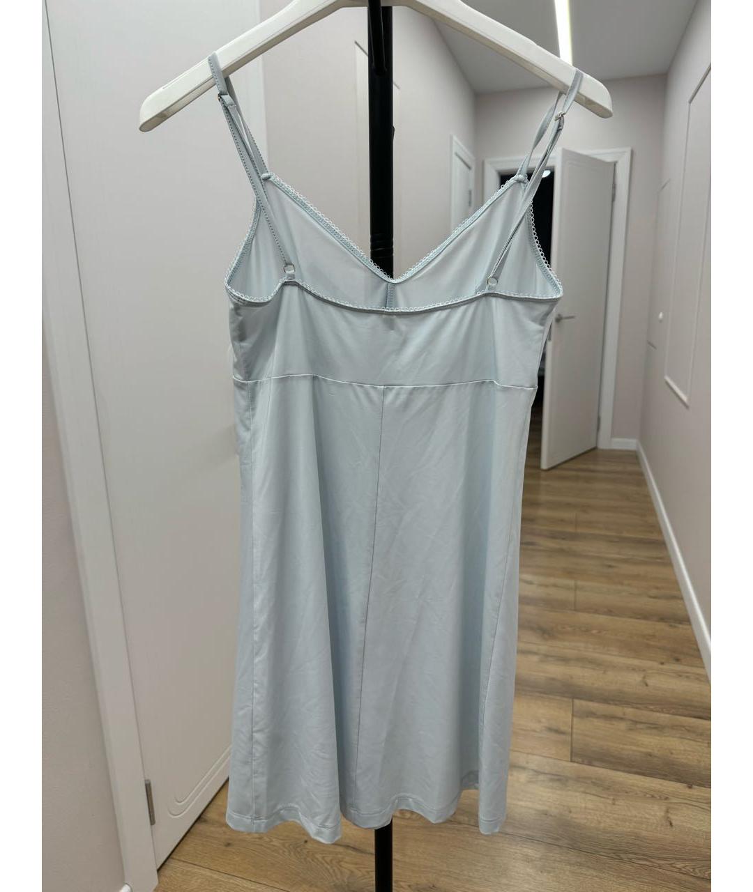 ZIMMERMANN Голубое льняное повседневное платье, фото 5