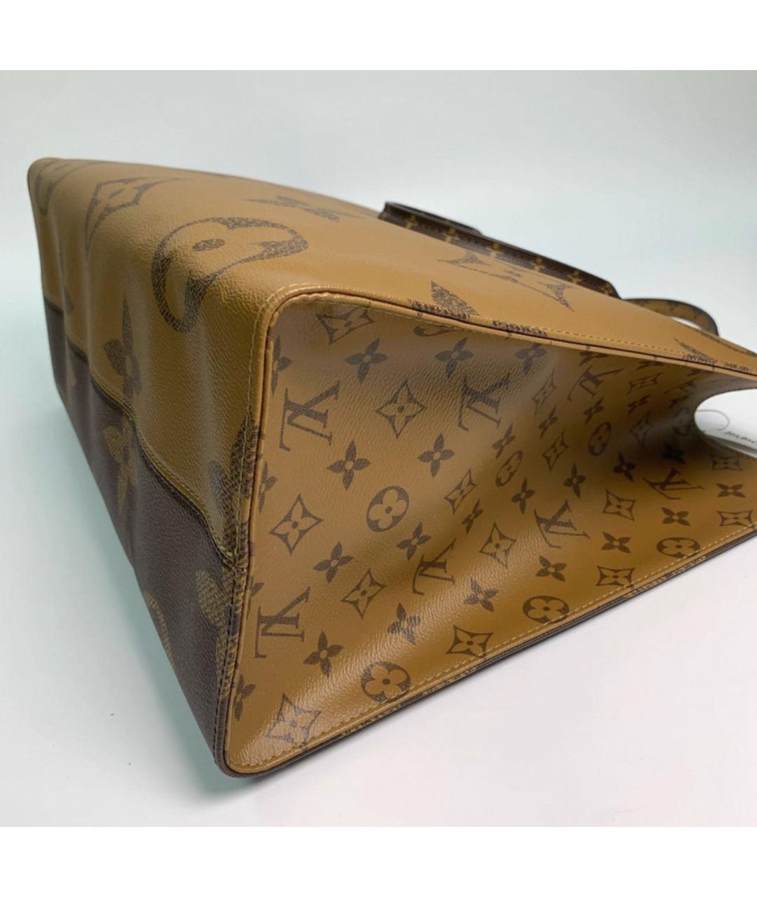 LOUIS VUITTON Коричневая сумка с короткими ручками, фото 4