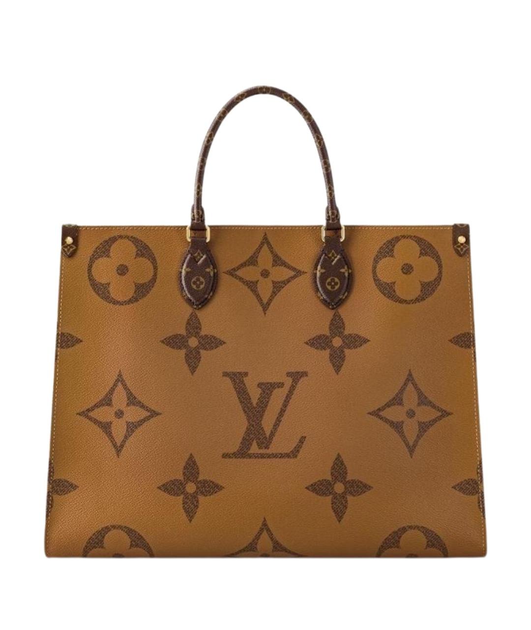 LOUIS VUITTON Коричневая сумка с короткими ручками, фото 1