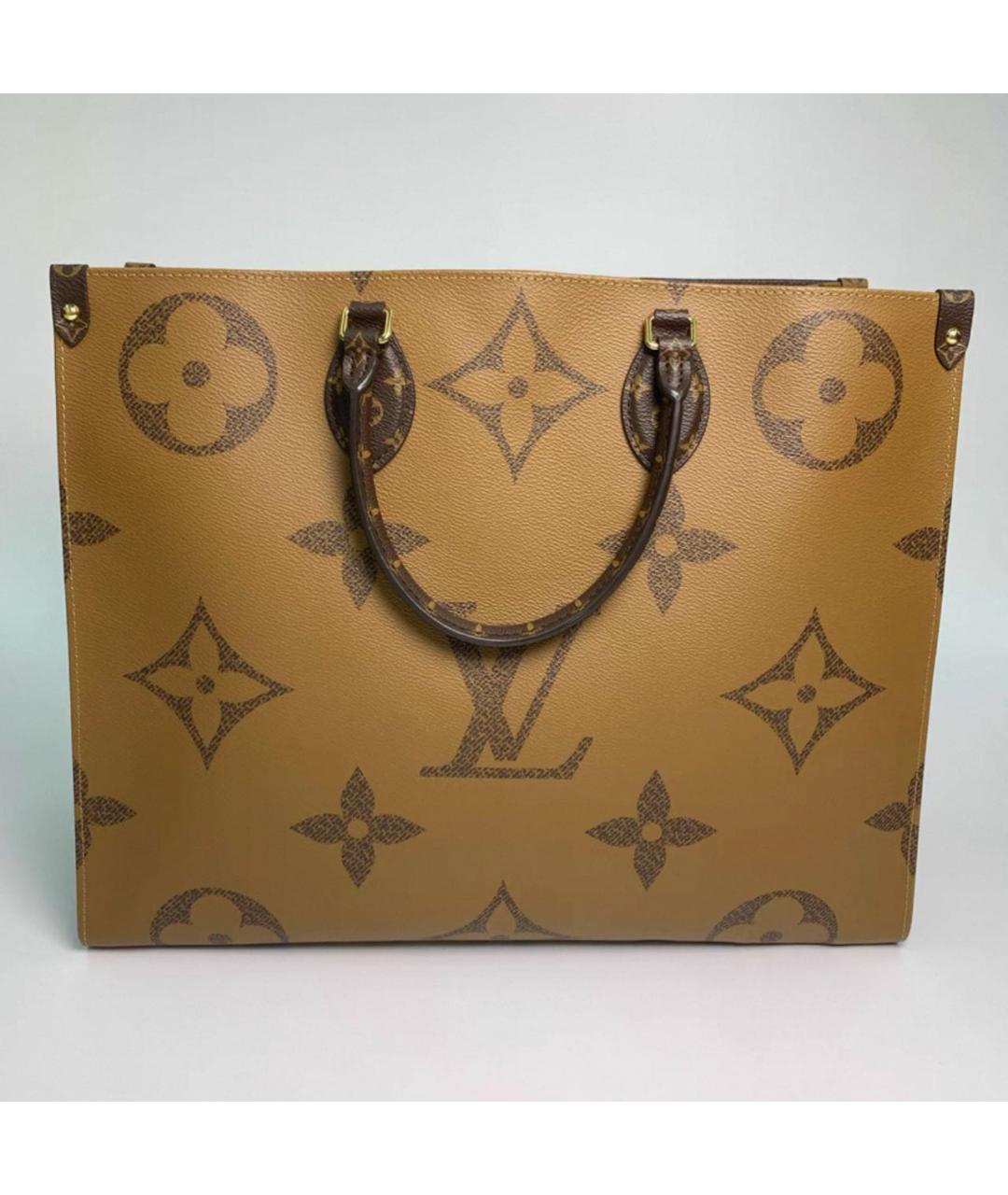 LOUIS VUITTON Коричневая сумка с короткими ручками, фото 2