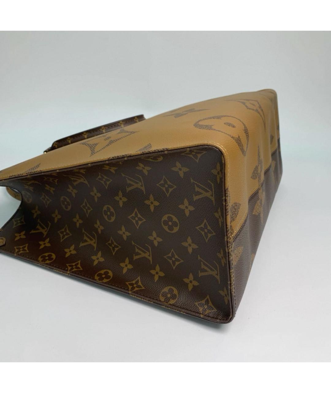 LOUIS VUITTON Коричневая сумка с короткими ручками, фото 3