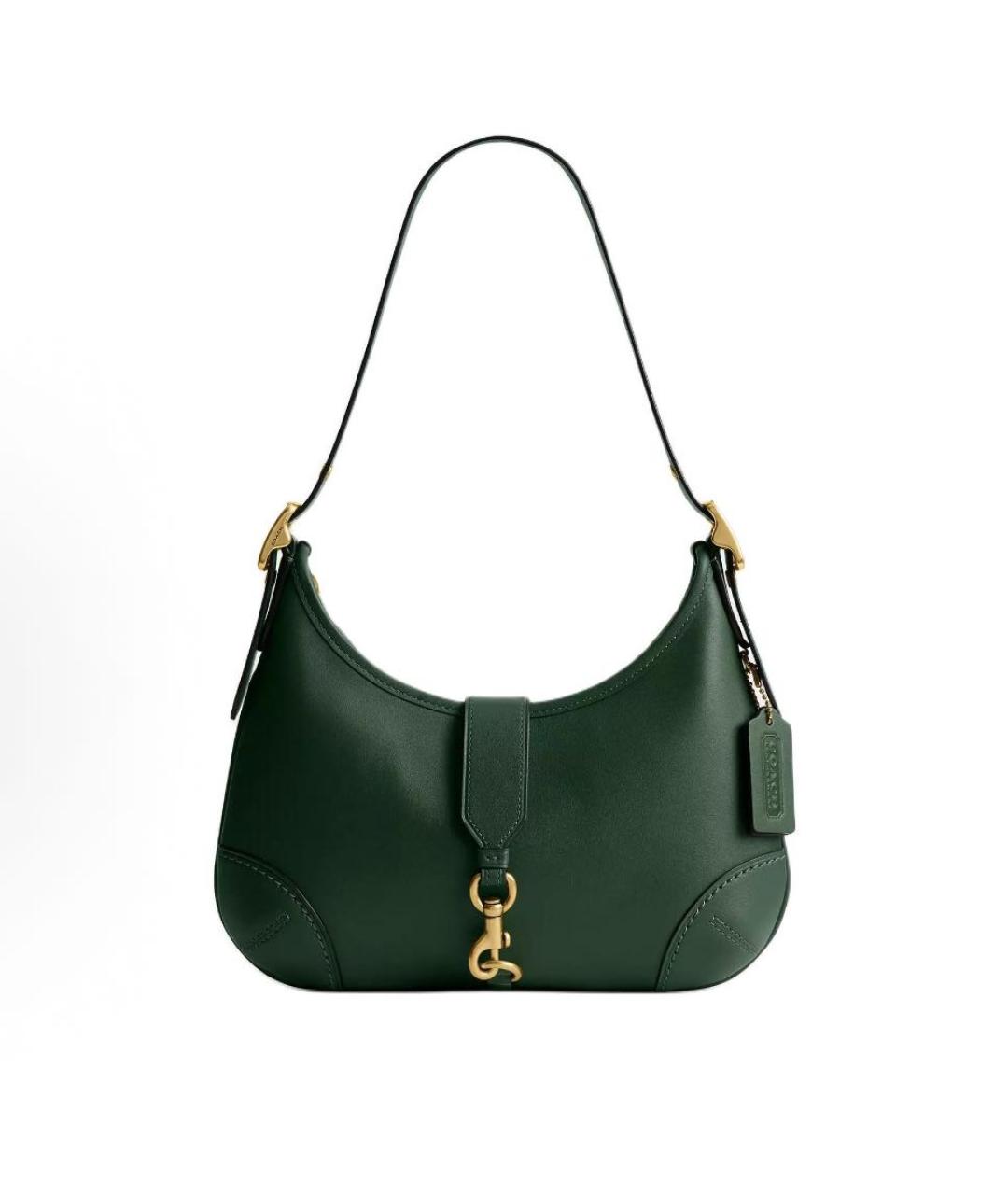 COACH Зеленая кожаная сумка через плечо, фото 9