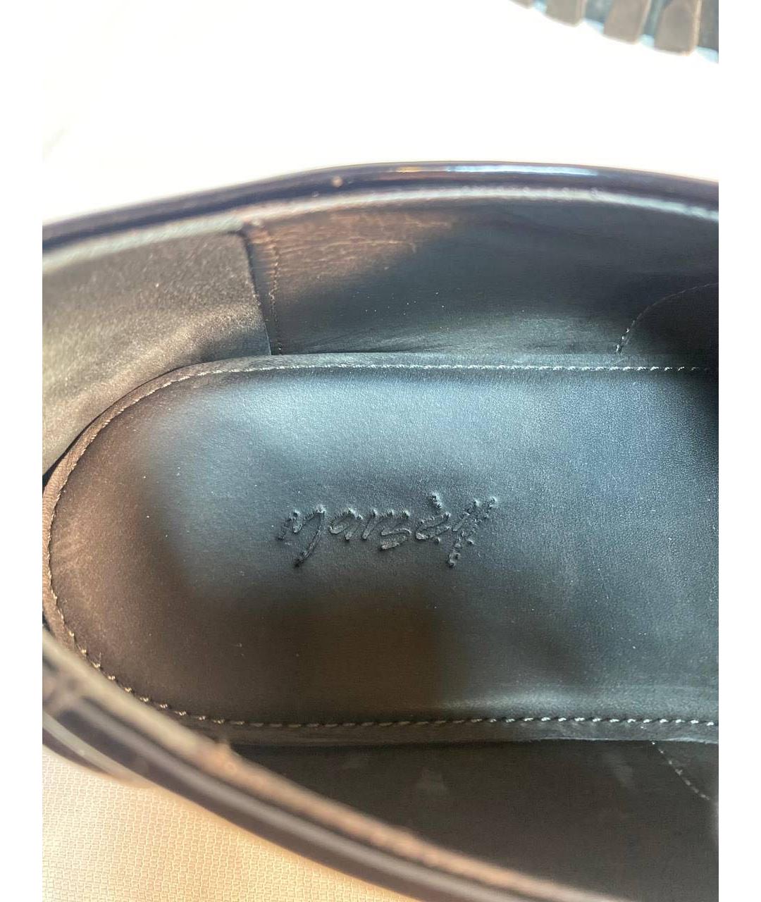 MARSELL Черные низкие ботинки из лакированной кожи, фото 5