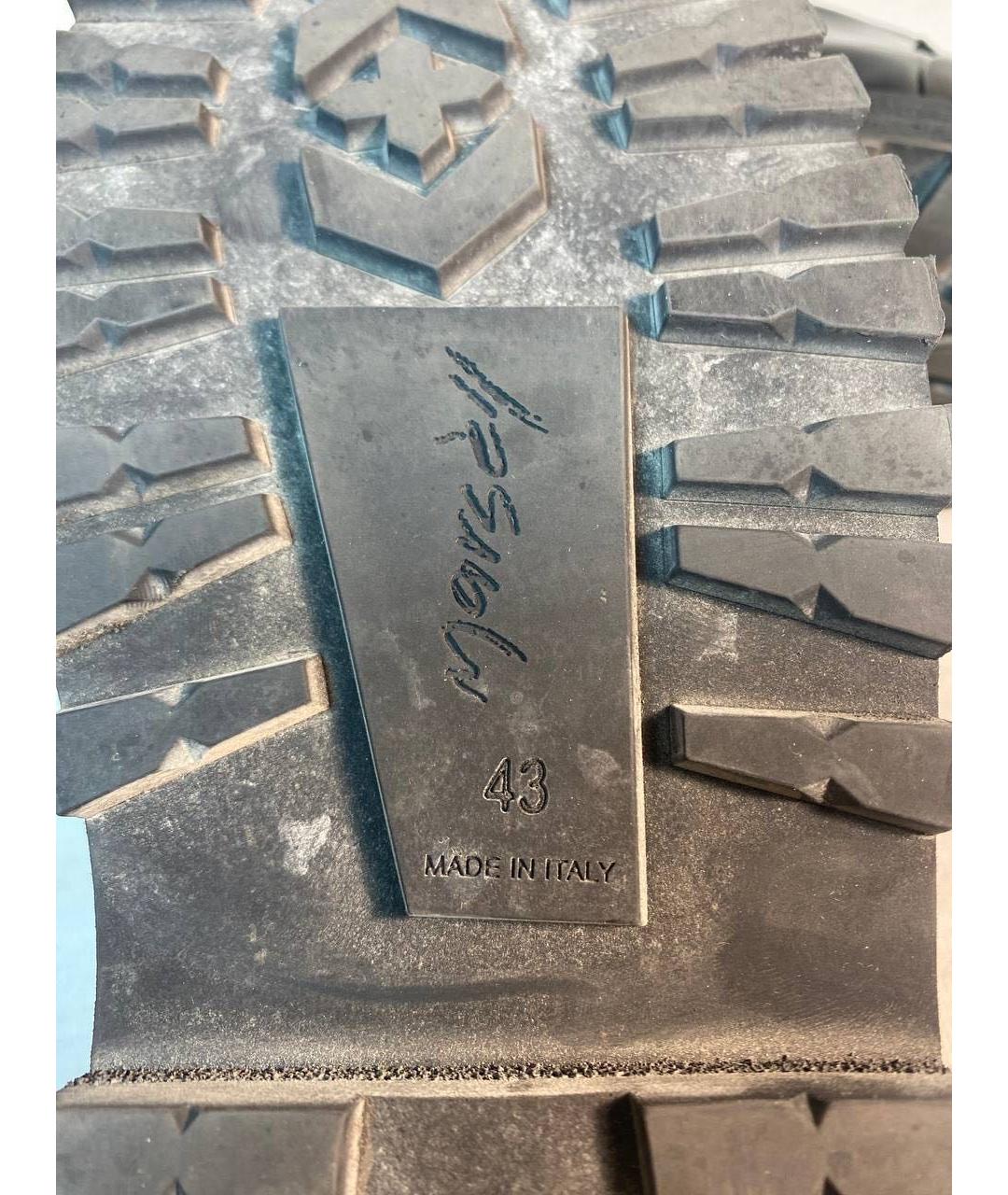 MARSELL Черные низкие ботинки из лакированной кожи, фото 6