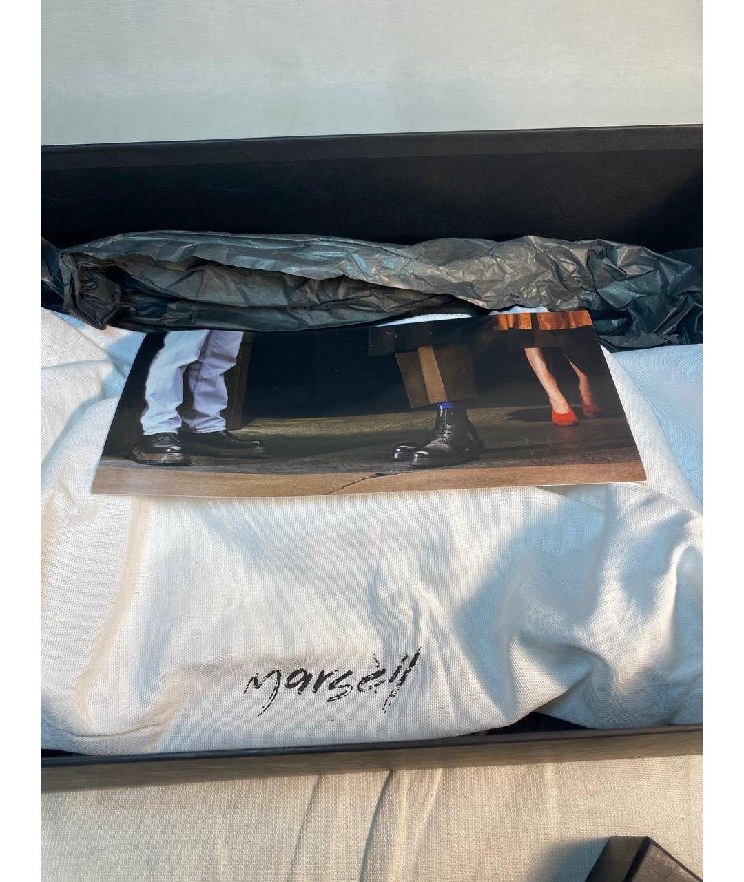 MARSELL Черные низкие ботинки из лакированной кожи, фото 8