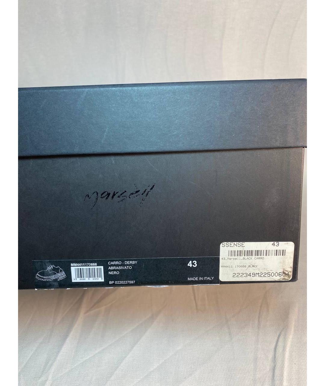 MARSELL Черные низкие ботинки из лакированной кожи, фото 7