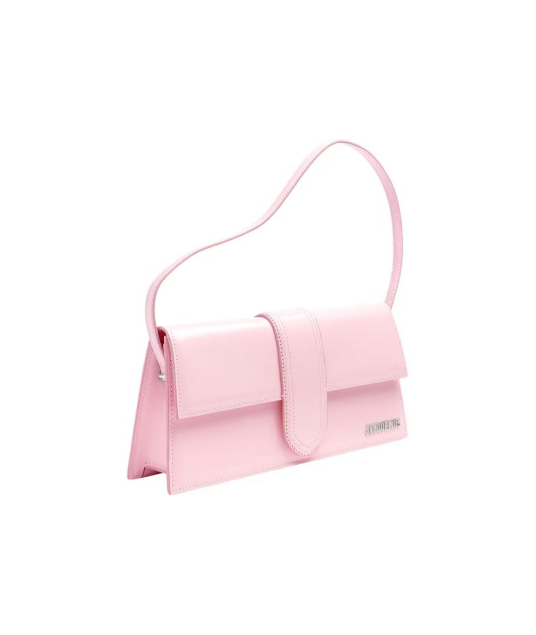 JACQUEMUS Розовая кожаная сумка через плечо, фото 2