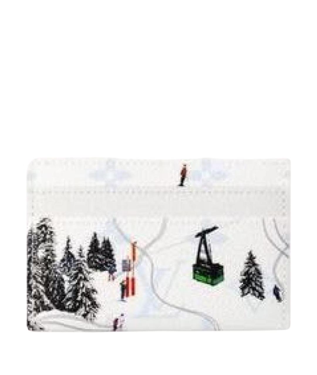 LOUIS VUITTON Белый кожаный кардхолдер, фото 1