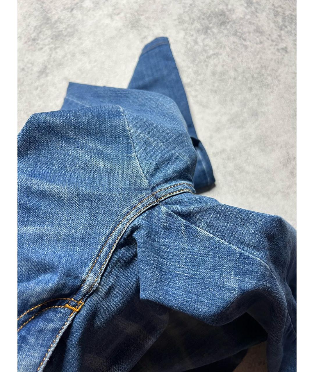 PAUL & SHARK Синие хлопко-эластановые джинсы скинни, фото 7