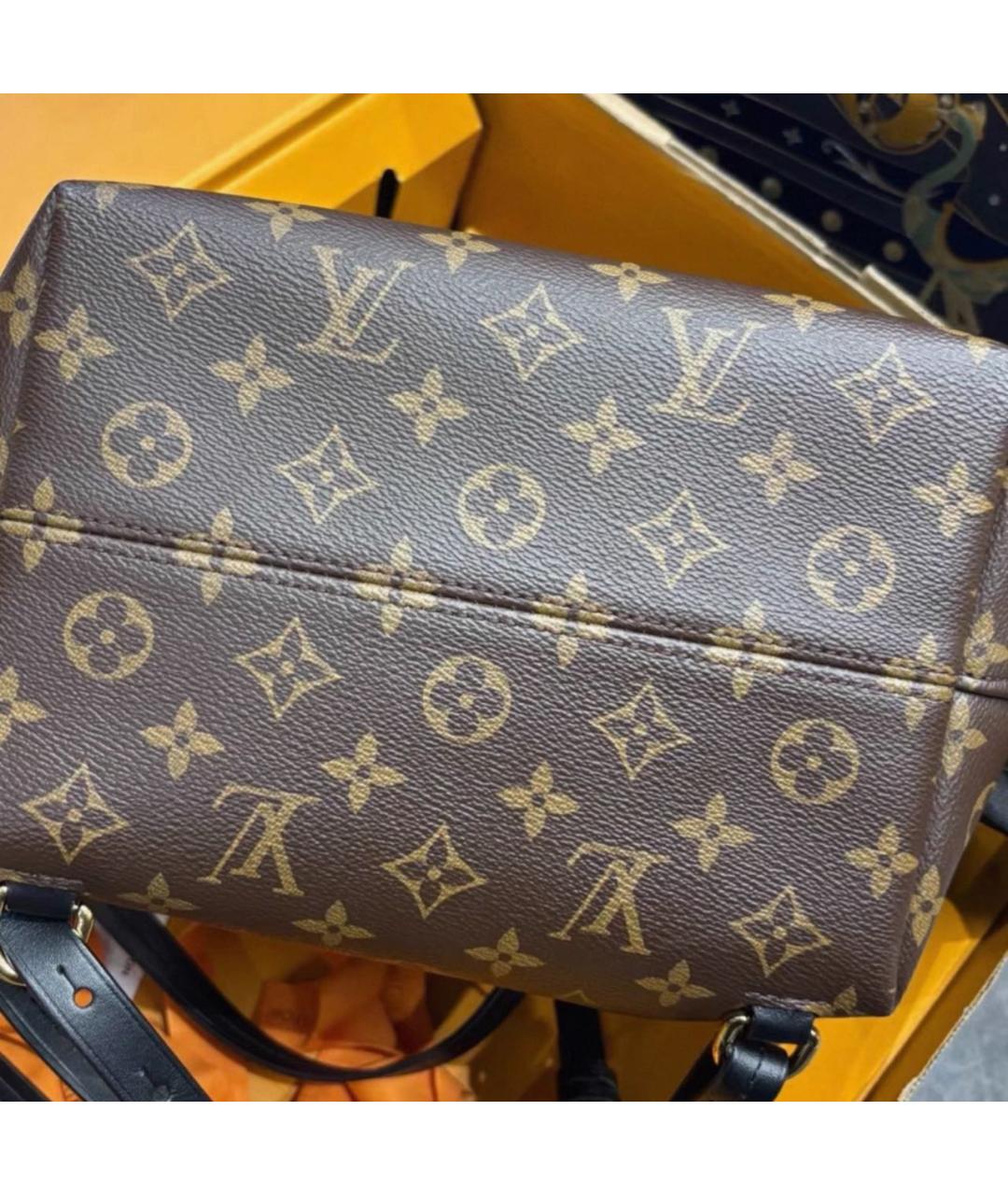 LOUIS VUITTON Коричневый кожаный рюкзак, фото 5