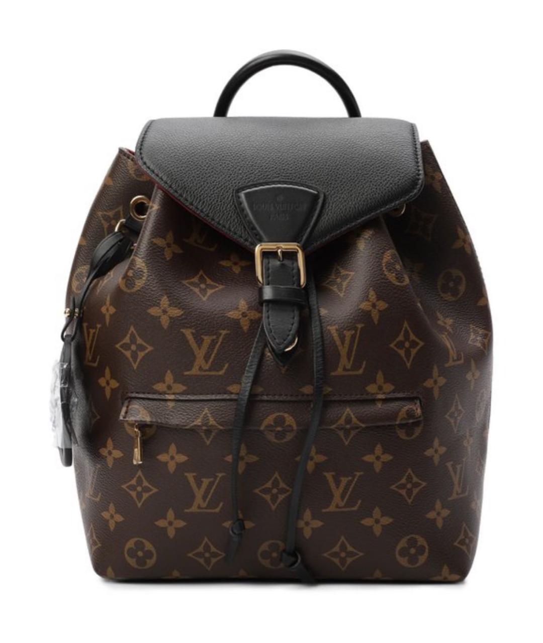 LOUIS VUITTON Коричневый кожаный рюкзак, фото 9