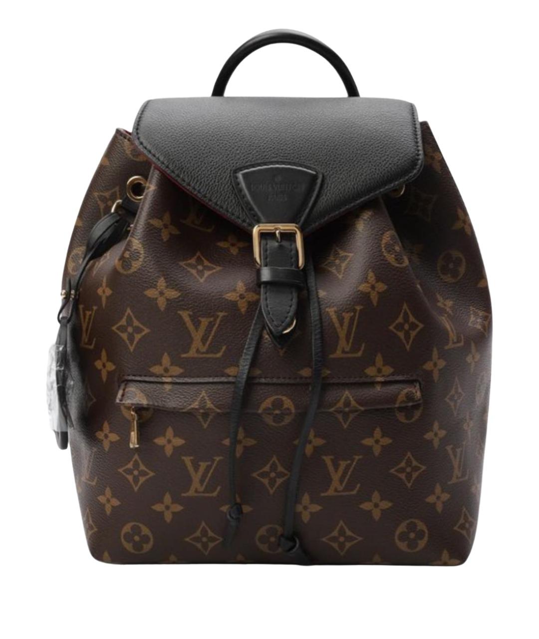 LOUIS VUITTON Коричневый кожаный рюкзак, фото 1