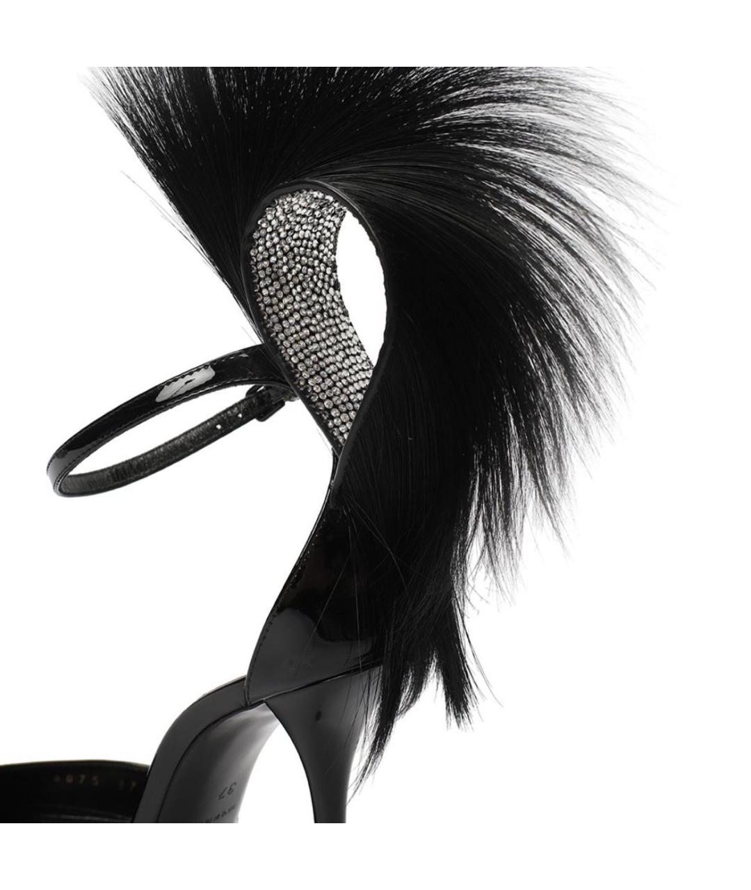 SAINT LAURENT Черные туфли из лакированной кожи, фото 6