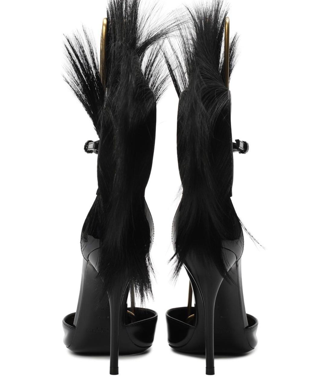 SAINT LAURENT Черные туфли из лакированной кожи, фото 4