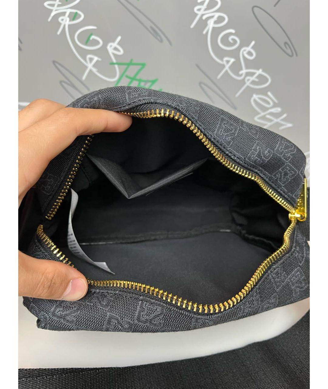 JORDAN Черная хлопковая сумка на плечо, фото 6