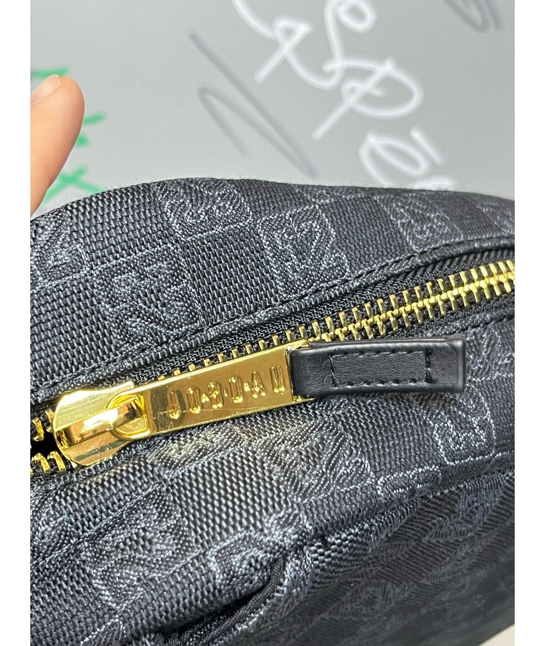 JORDAN Черная хлопковая сумка на плечо, фото 5