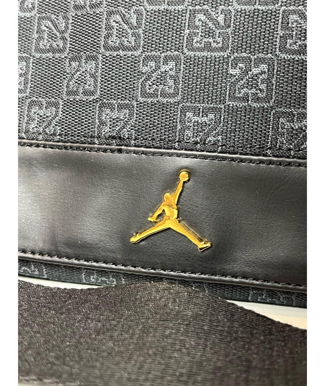 JORDAN Черная хлопковая сумка на плечо, фото 4