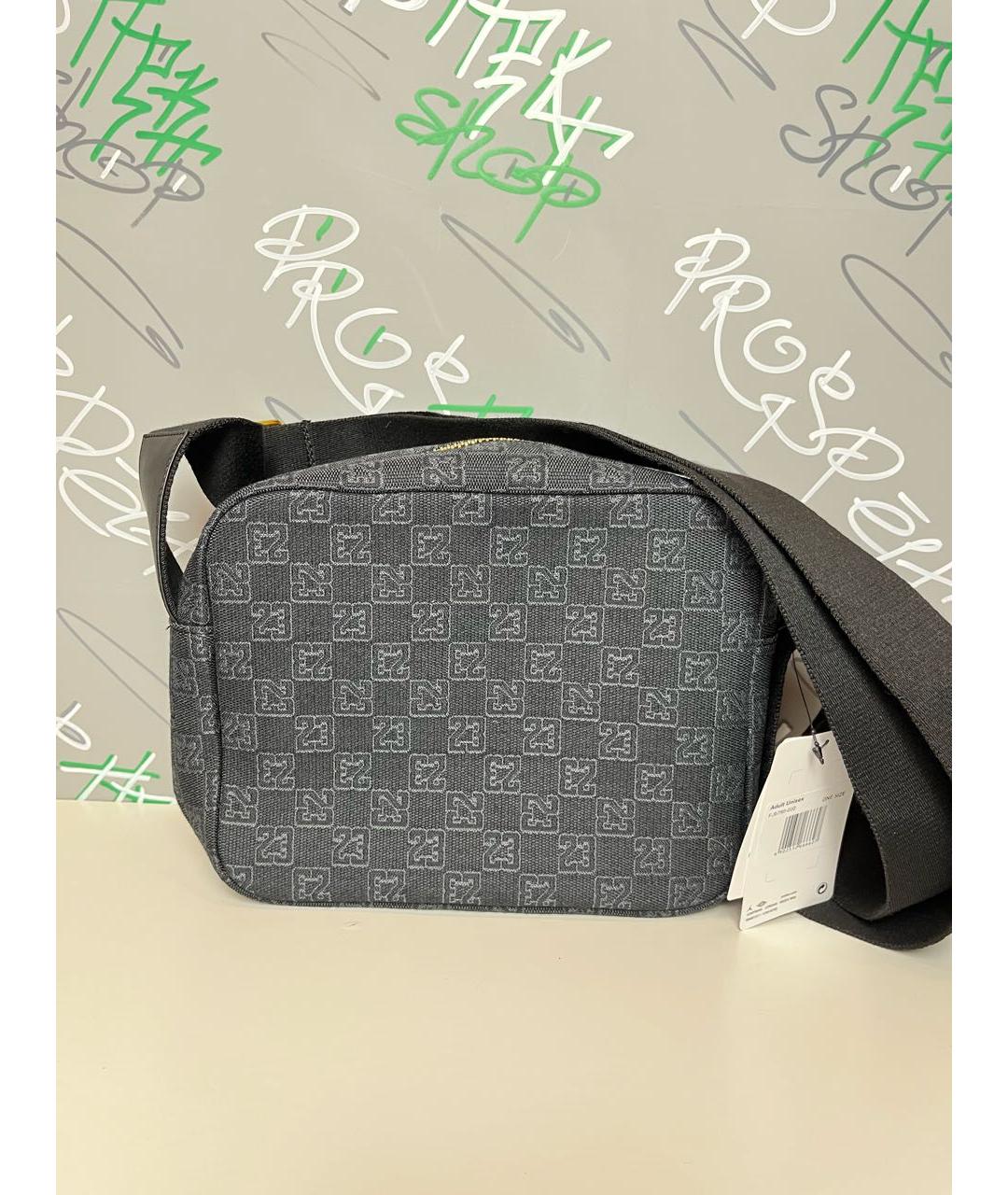 JORDAN Черная хлопковая сумка на плечо, фото 2