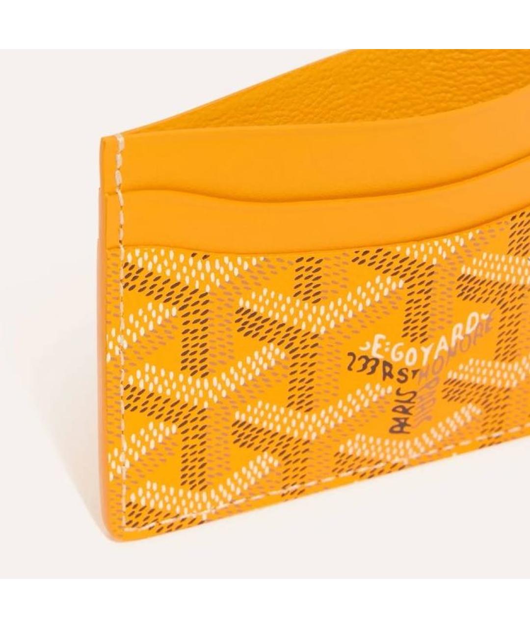 GOYARD Желтый кардхолдер, фото 2