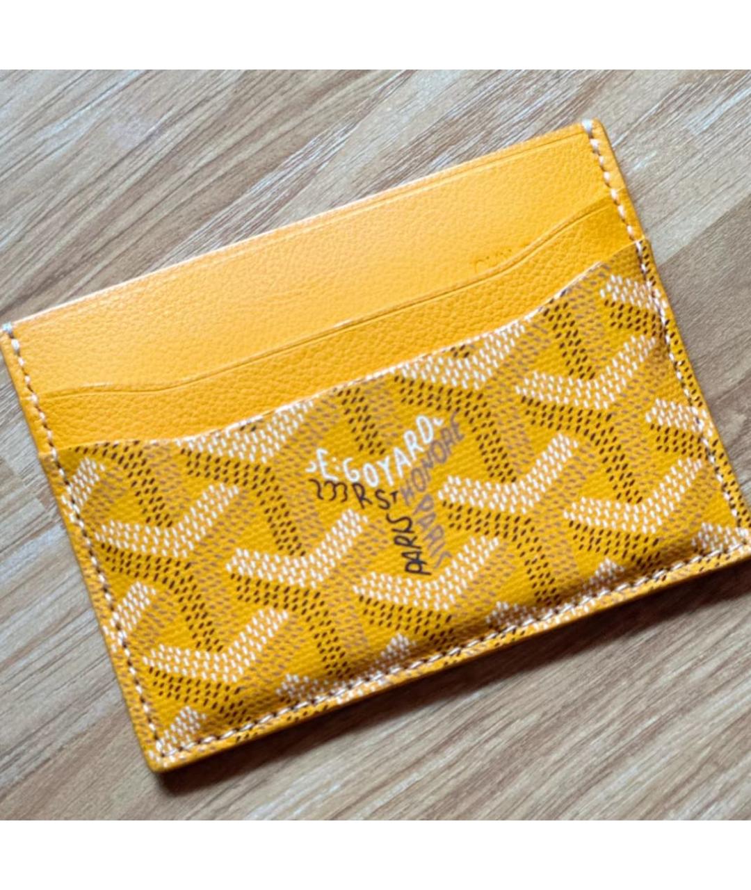 GOYARD Желтый кардхолдер, фото 3
