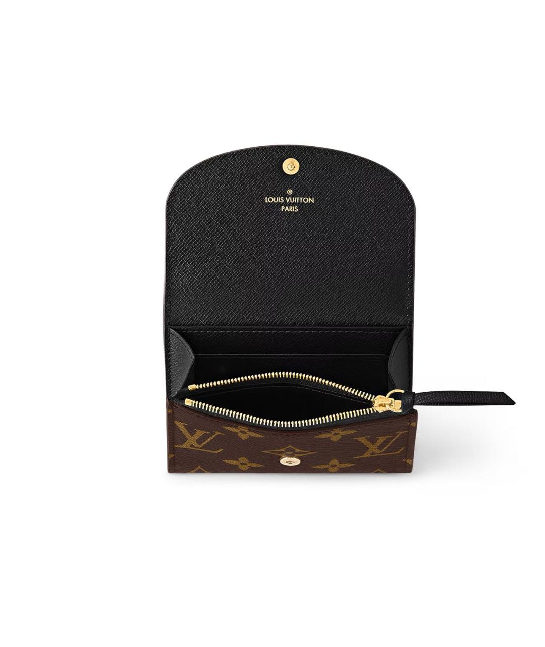 LOUIS VUITTON Коричневый кожаный кошелек, фото 4