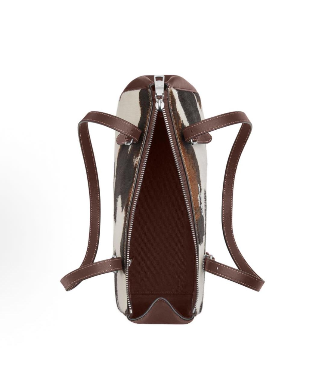 COACH Коричневая кожаная сумка через плечо, фото 3