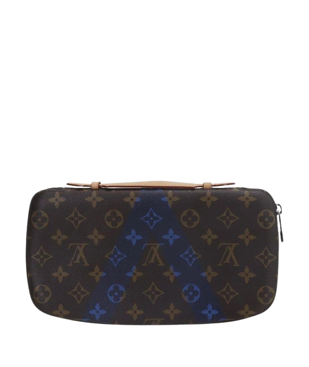 LOUIS VUITTON Коричневая кожаная барсетка, фото 1