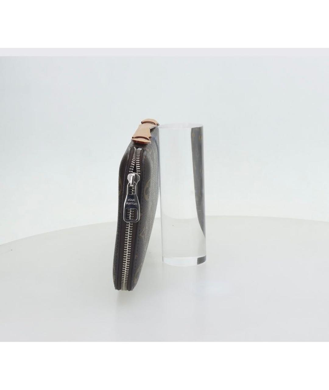 LOUIS VUITTON Коричневая кожаная барсетка, фото 2