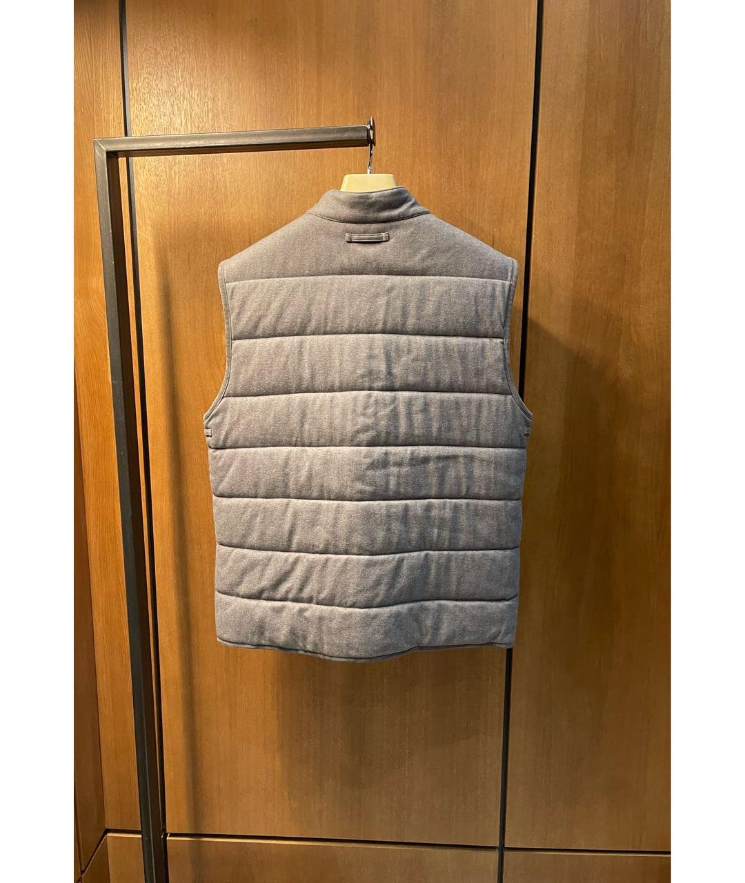 LORO PIANA Серый кашемировый жилет, фото 2