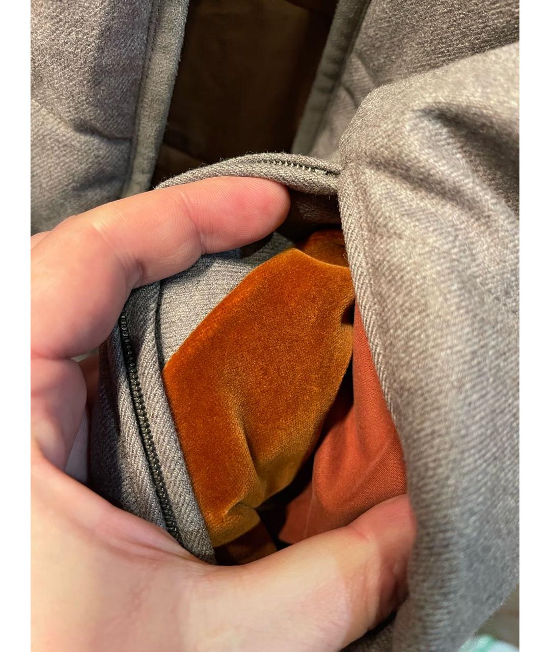 LORO PIANA Серый кашемировый жилет, фото 7