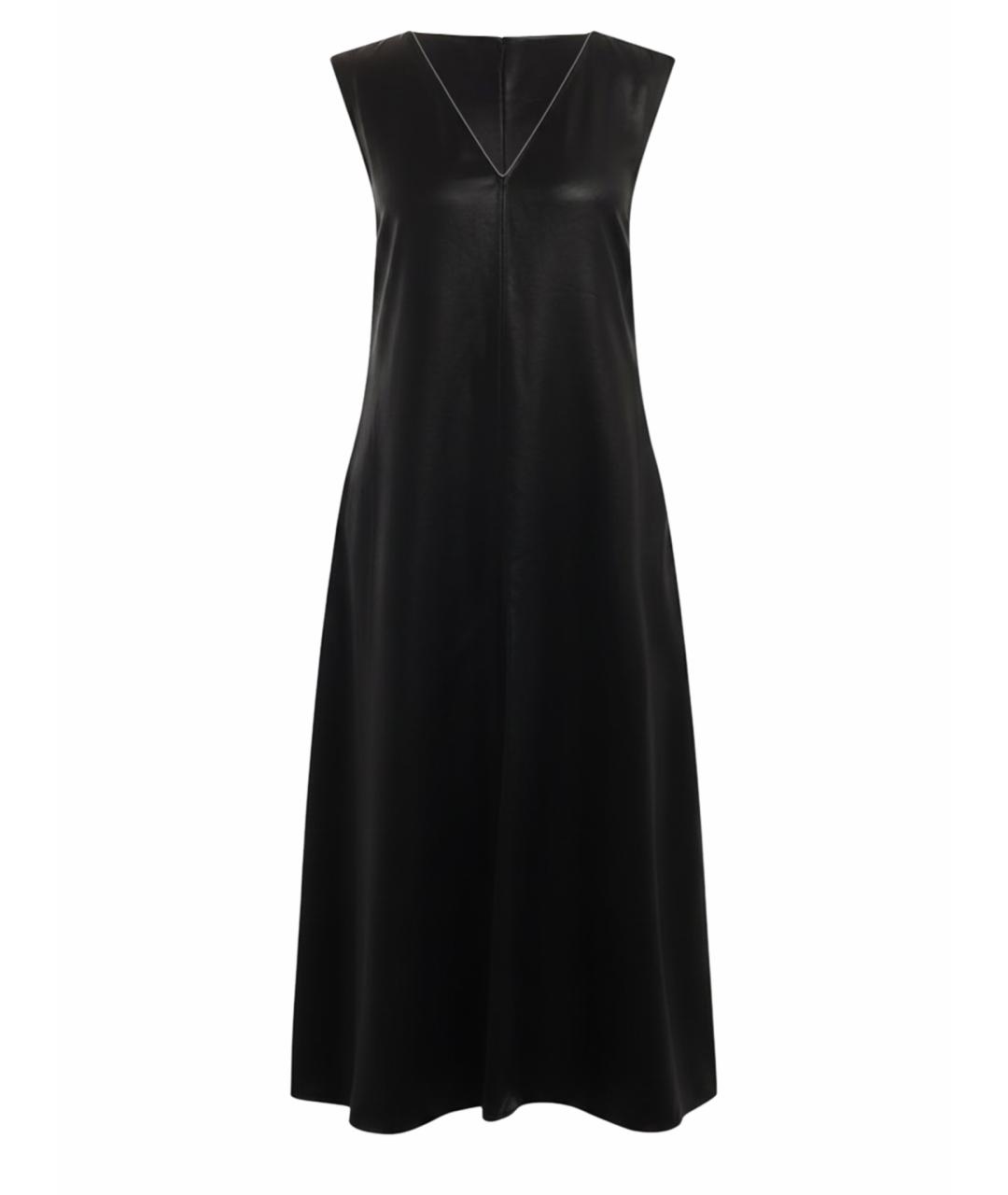 CELINE Черное вискозное повседневное платье, фото 1